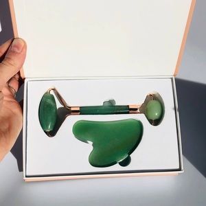 🆕 Native Nectar Jade Roller + Gua Sha Massager